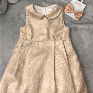 Gold Dress with Bow